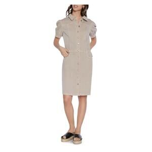 Wash Lab Denim Puff Sleeve Denim Dress Size Medium